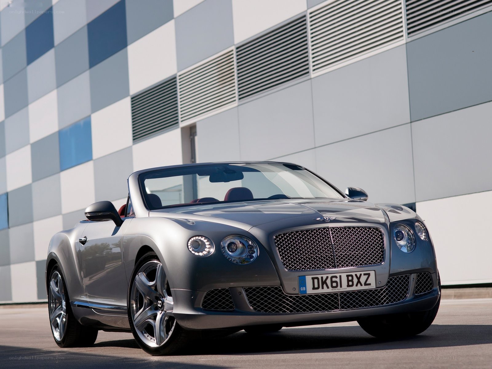 Silver Bentley Continental GT Convertible