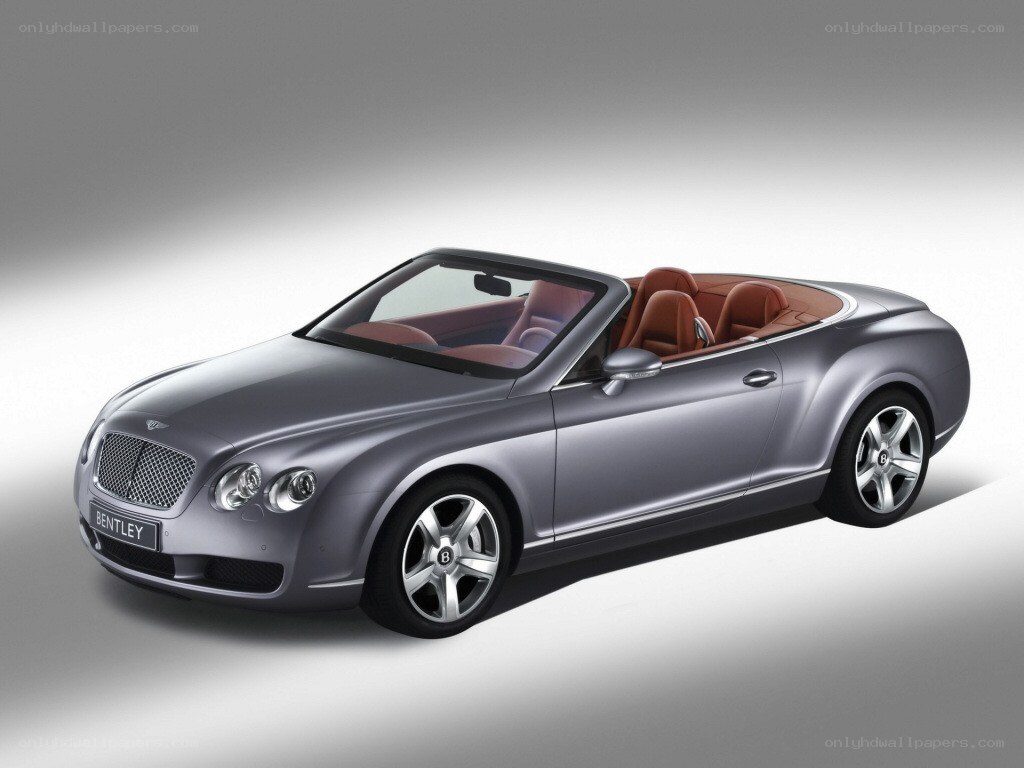 Silver Bentley Continental GTC