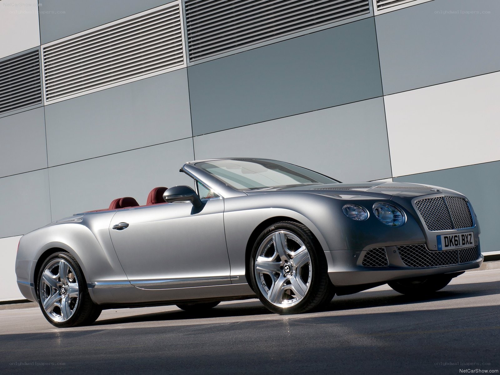 Silver Bentley Continental GTC