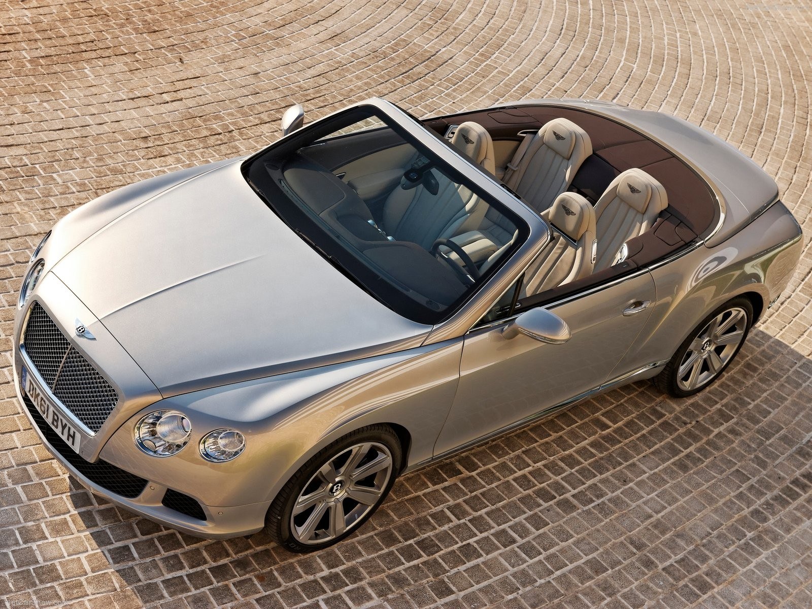 silver bentley convertible