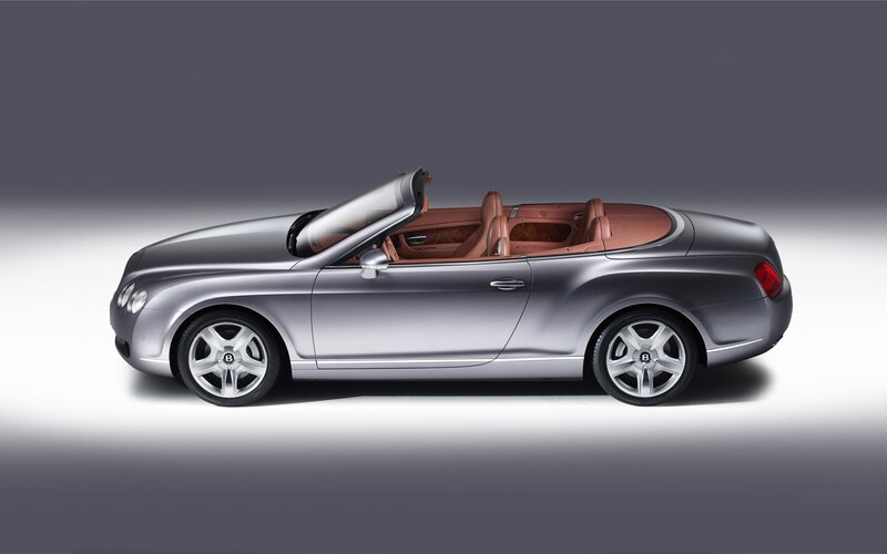 silver bentley convertible