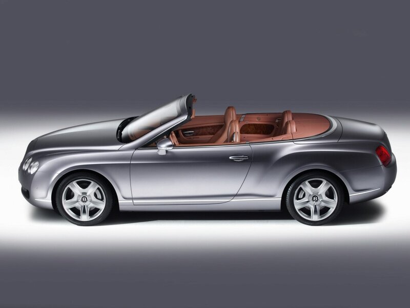 silver bentley convertible