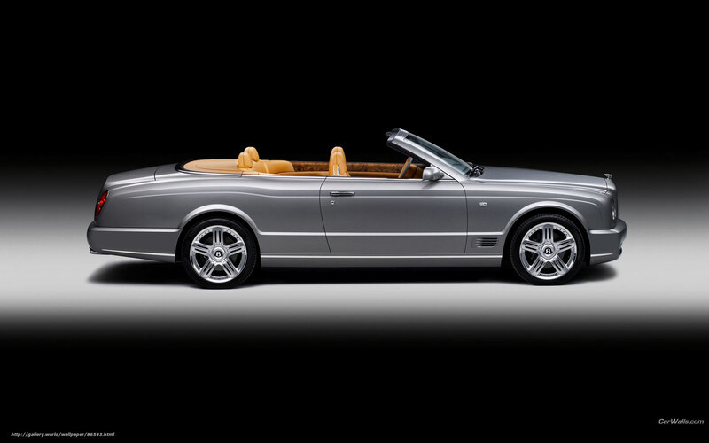 Silver Bentley Convertible — Dramatic