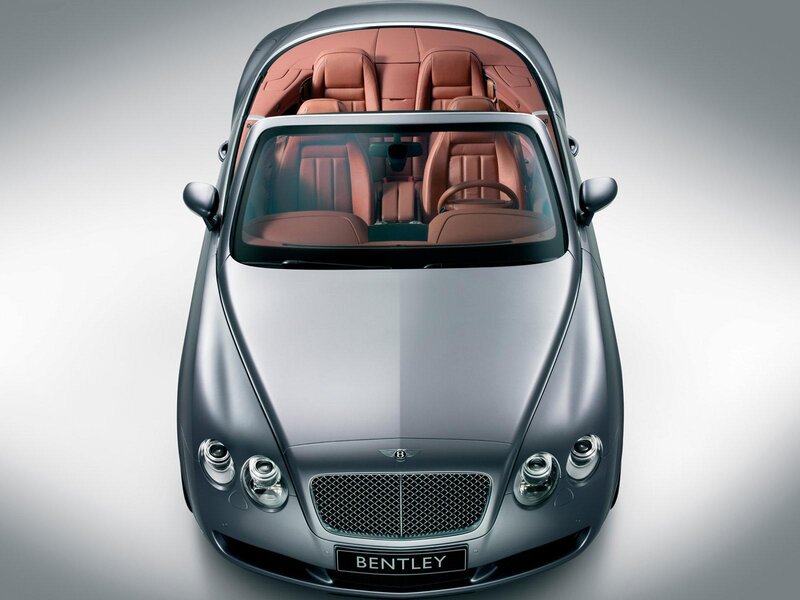 Silver Bentley Convertible — Luxurious, Photograph