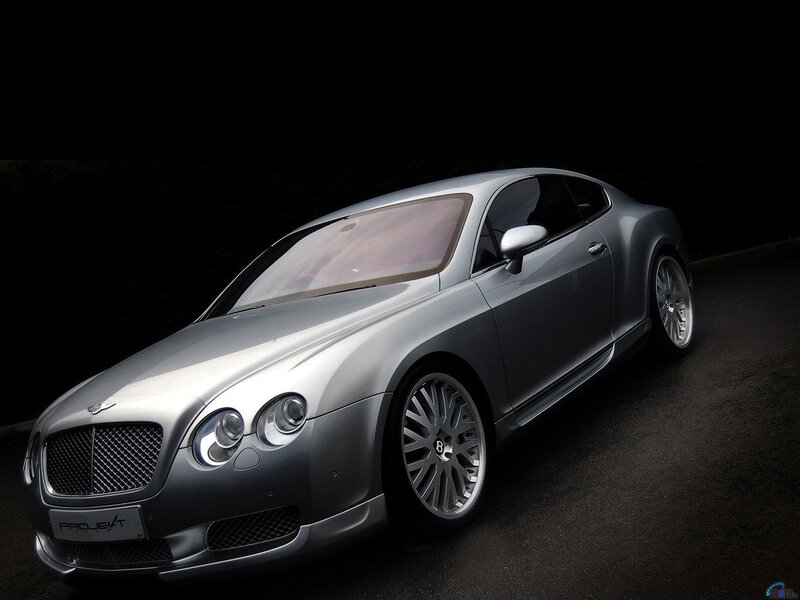Silver Bentley Coupe