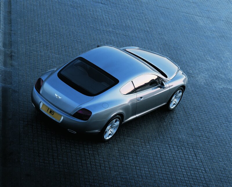 Silver Bentley Coupe