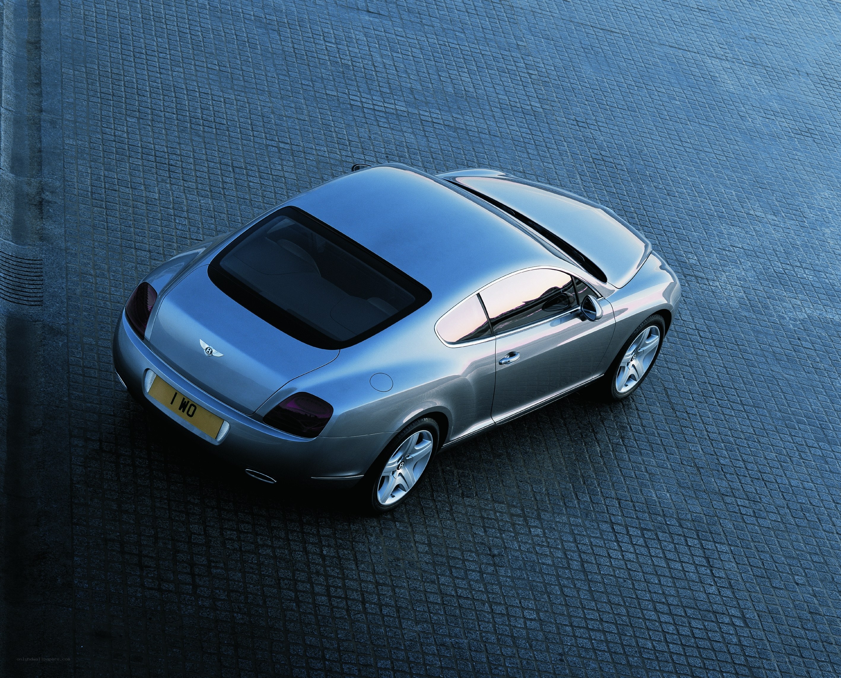 Silver Bentley Coupe