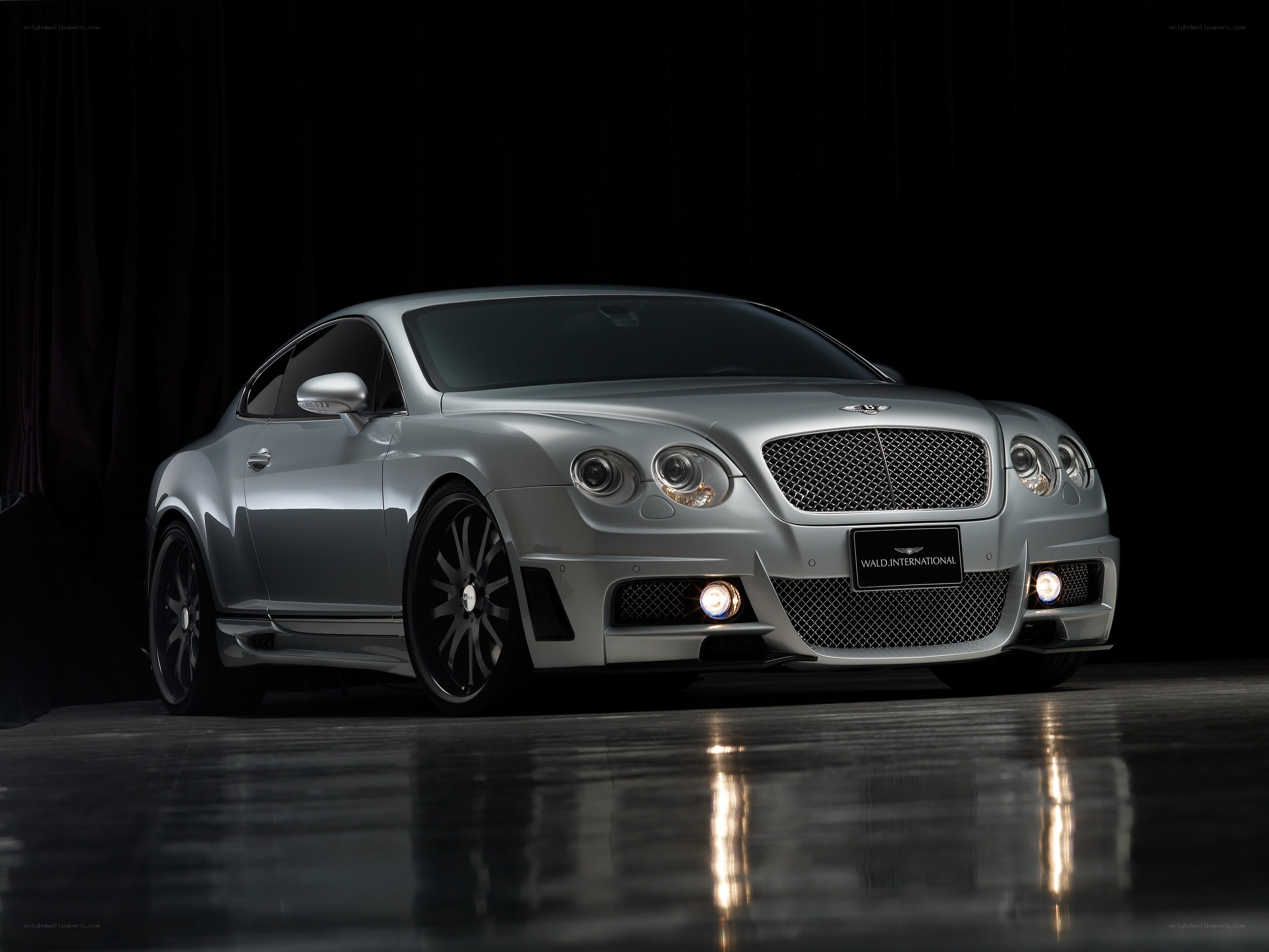 Silver Bentley Coupe