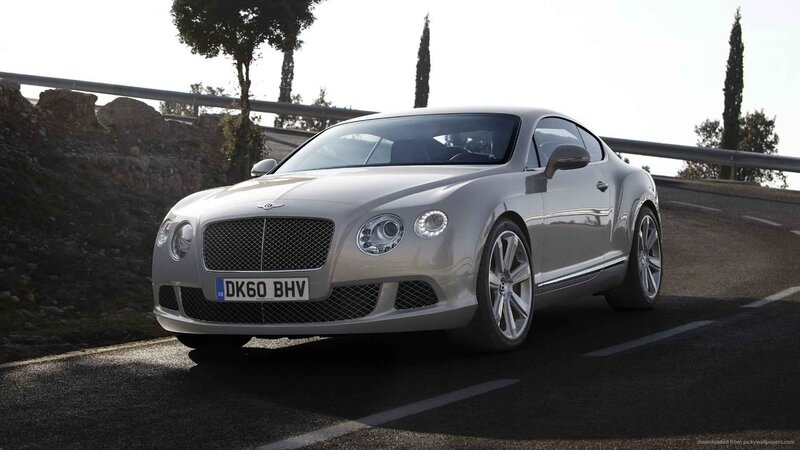 Silver Bentley Coupe — Dramatic, Afternoon, Photograph
