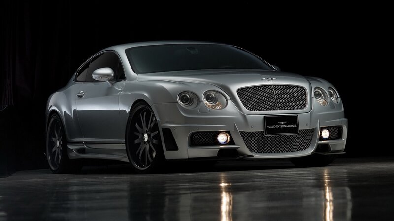 Silver Bentley Coupe — Dramatic, Photograph