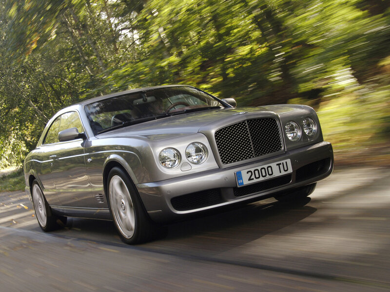 Silver Bentley Coupe — Dynamic, Afternoon, Photograph, Car