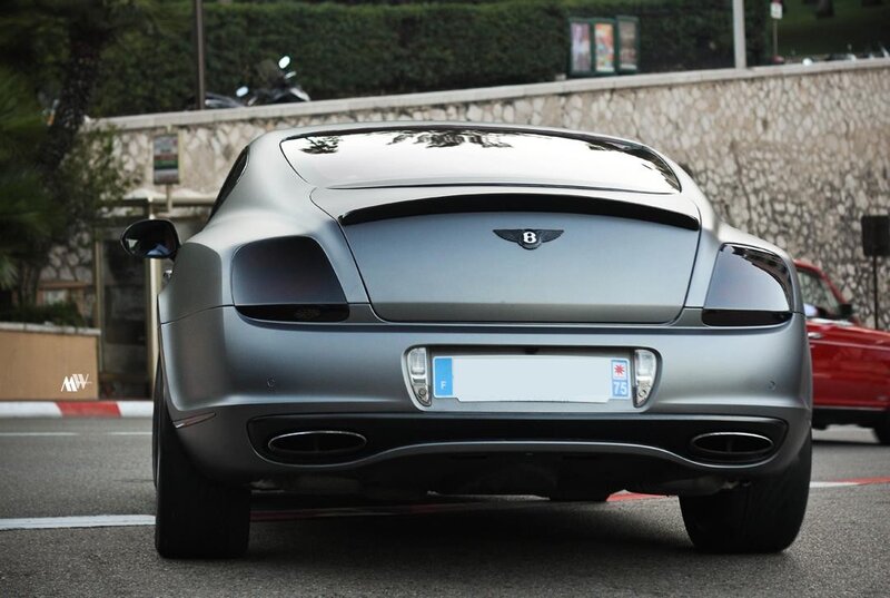 Silver Bentley Coupe — Gray, Calm