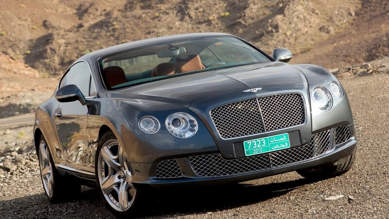 Silver Bentley Coupe — Gray, Dramatic, Afternoon