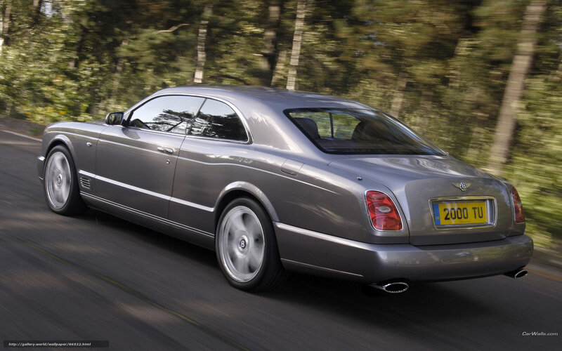 Silver Bentley Coupe — Gray, Dynamic, Afternoon, Photograph
