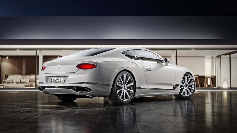 Silver Bentley Coupe — White