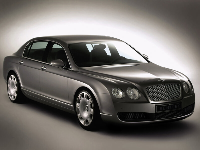 Silver Bentley Flying Spur
