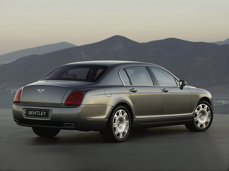 Silver Bentley Flying Spur