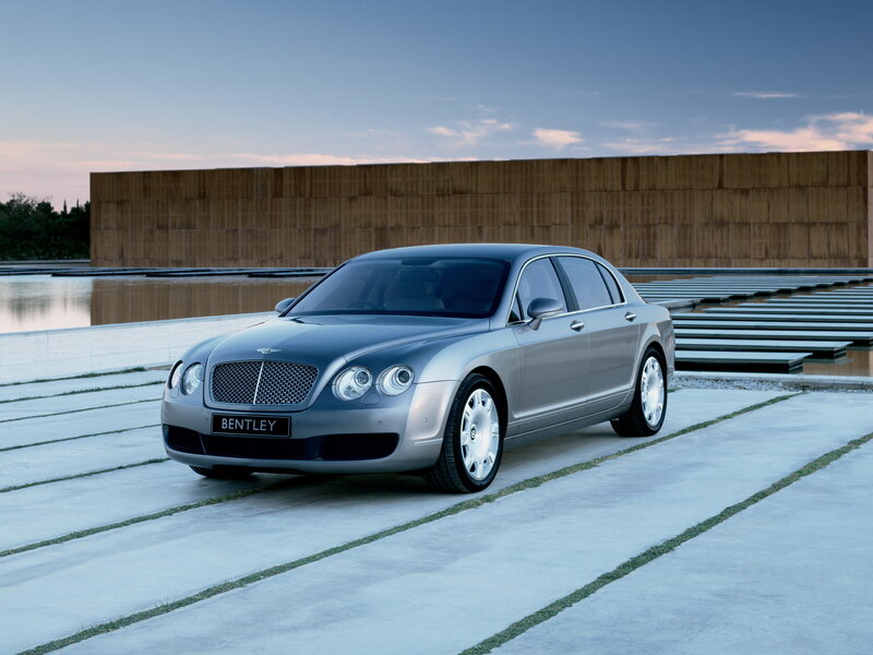 Silver Bentley Flying Spur