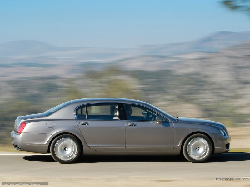 Silver Bentley Flying Spur — Gray