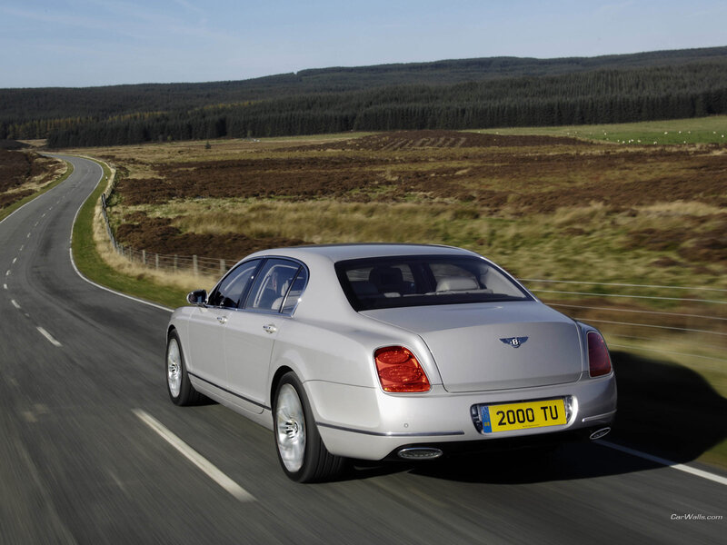 Silver Bentley Flying Spur — Serene