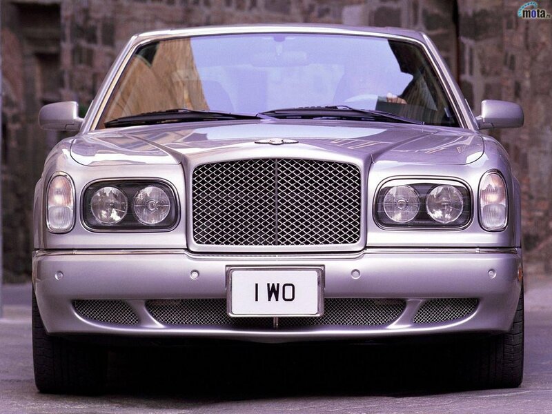silver bentley front view