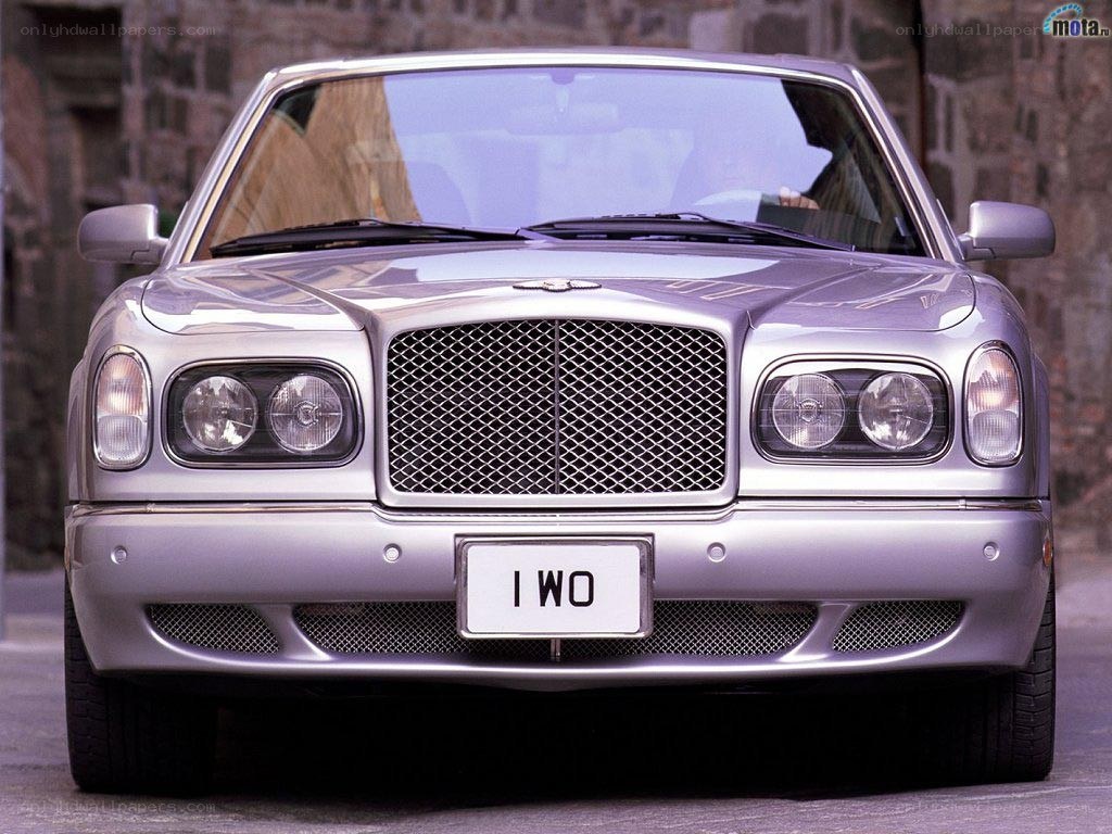silver bentley front view