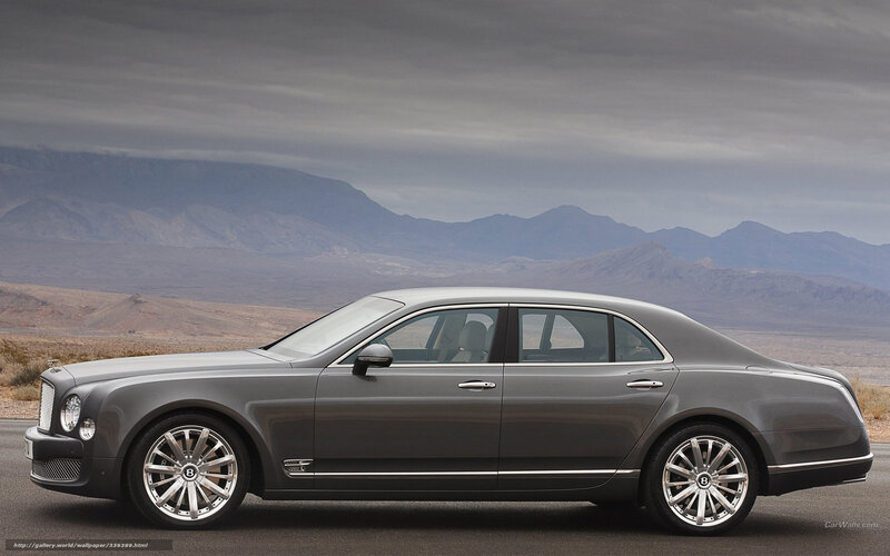 Silver Bentley Mulsanne — Gray, Dramatic