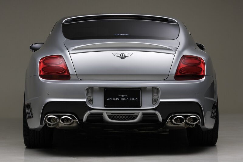 silver bentley rear view