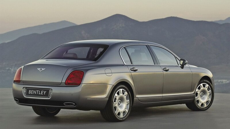 Silver Bentley Sedan — Gray