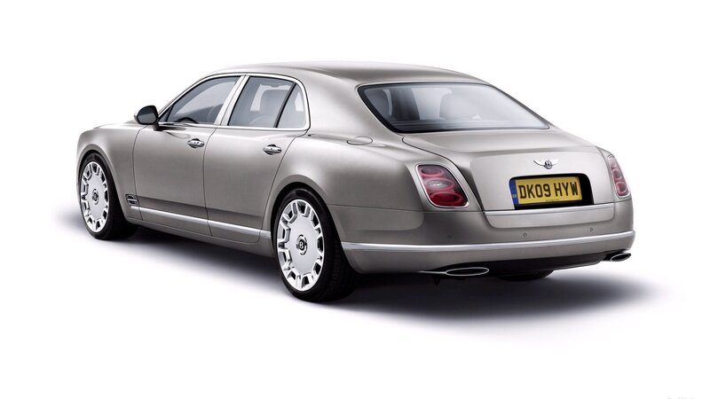 silver bentley sedan