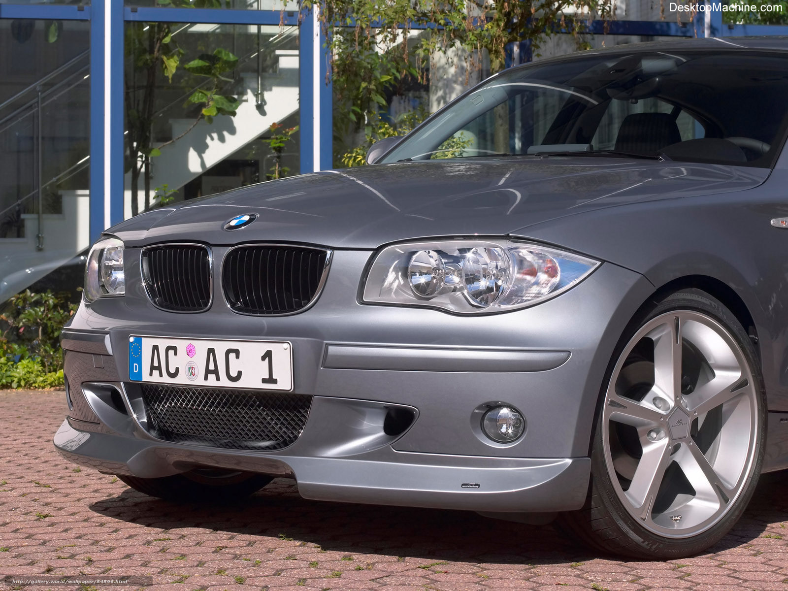 silver bmw 1-series car