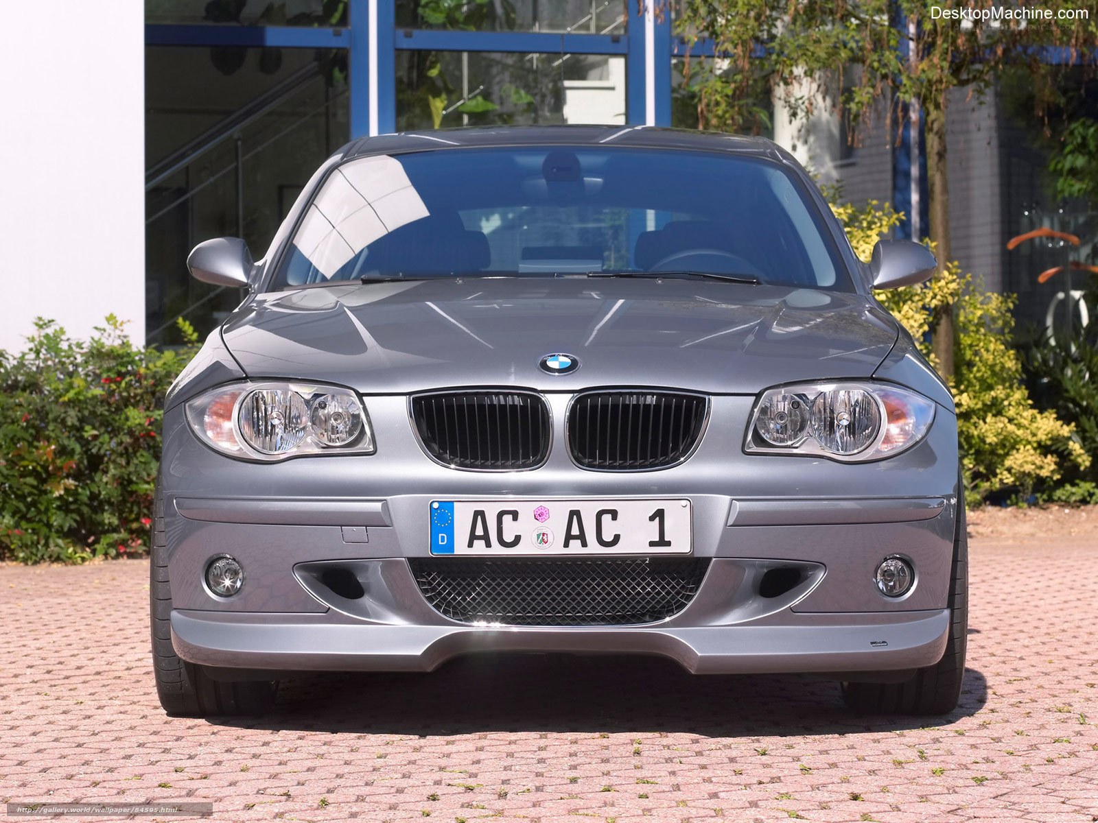 silver bmw 1-series car