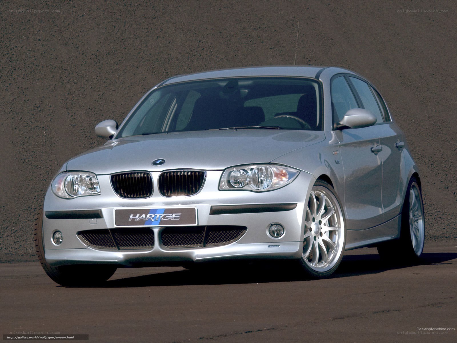 silver bmw 1-series hartge