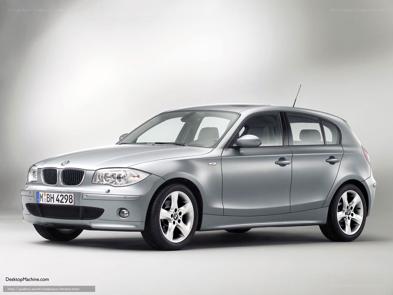 silver bmw 1-series hatchback