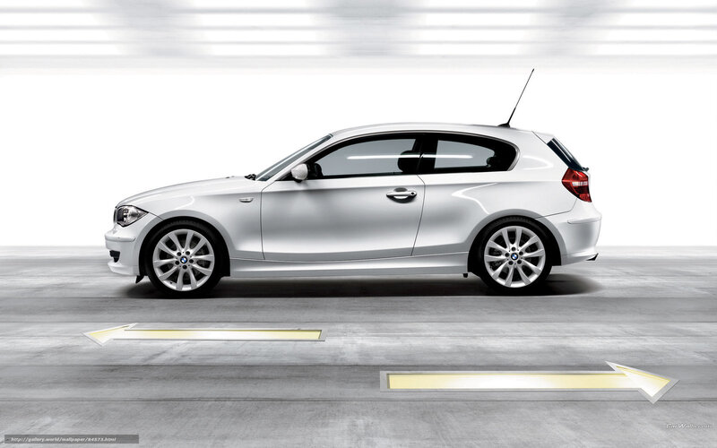 Silver Bmw 1-series — White
