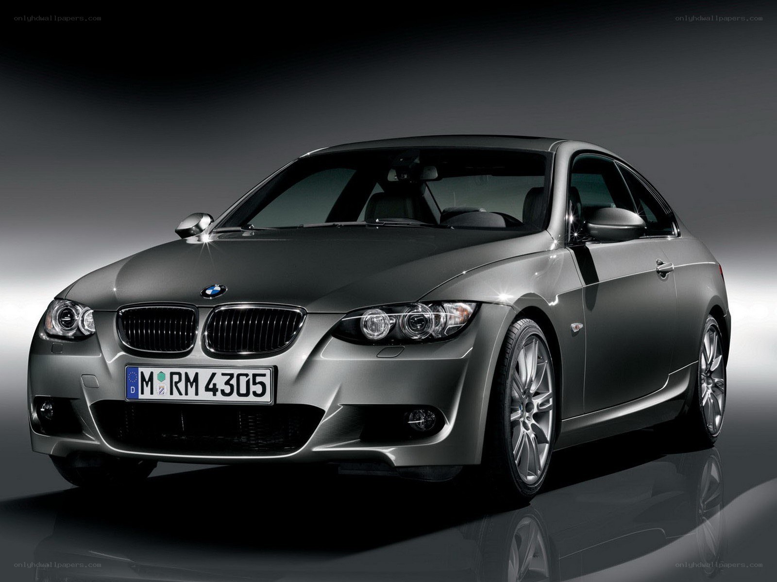 Silver BMW 3-Series Coupe