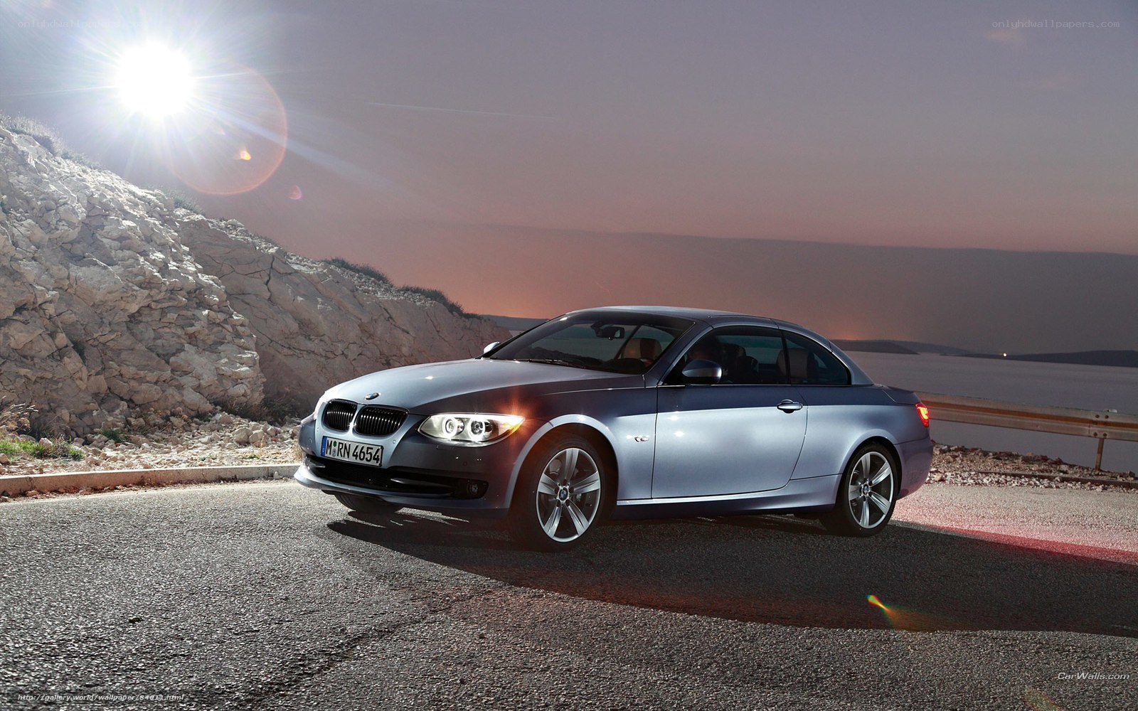 Silver BMW 3-Series Coupe