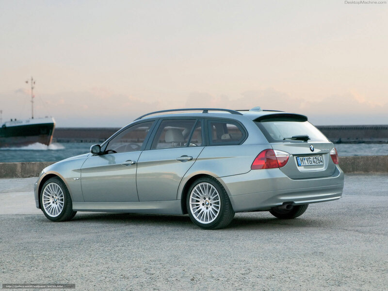 silver bmw 3-series station wagon