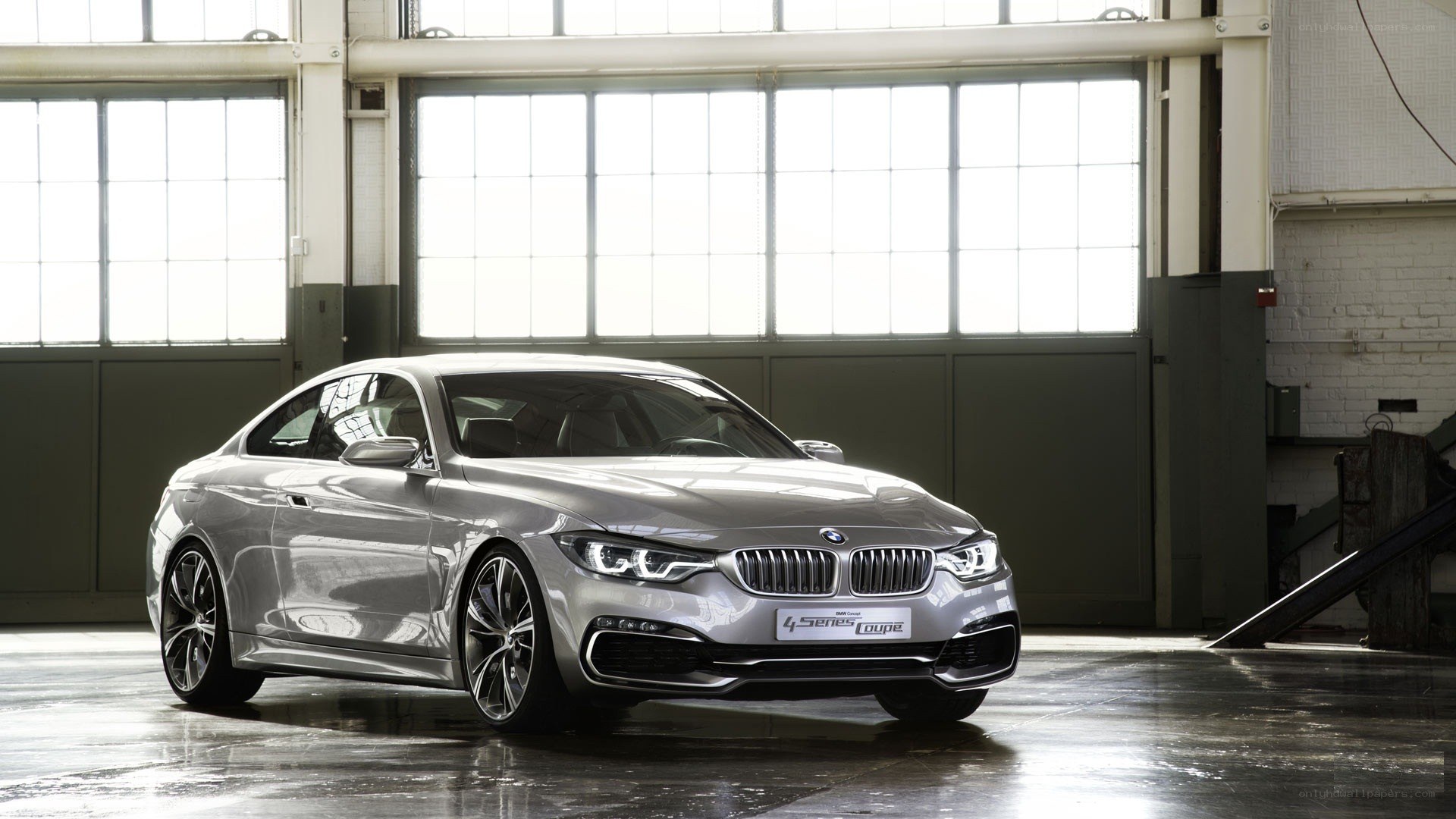 Silver BMW 4 Series Coupe