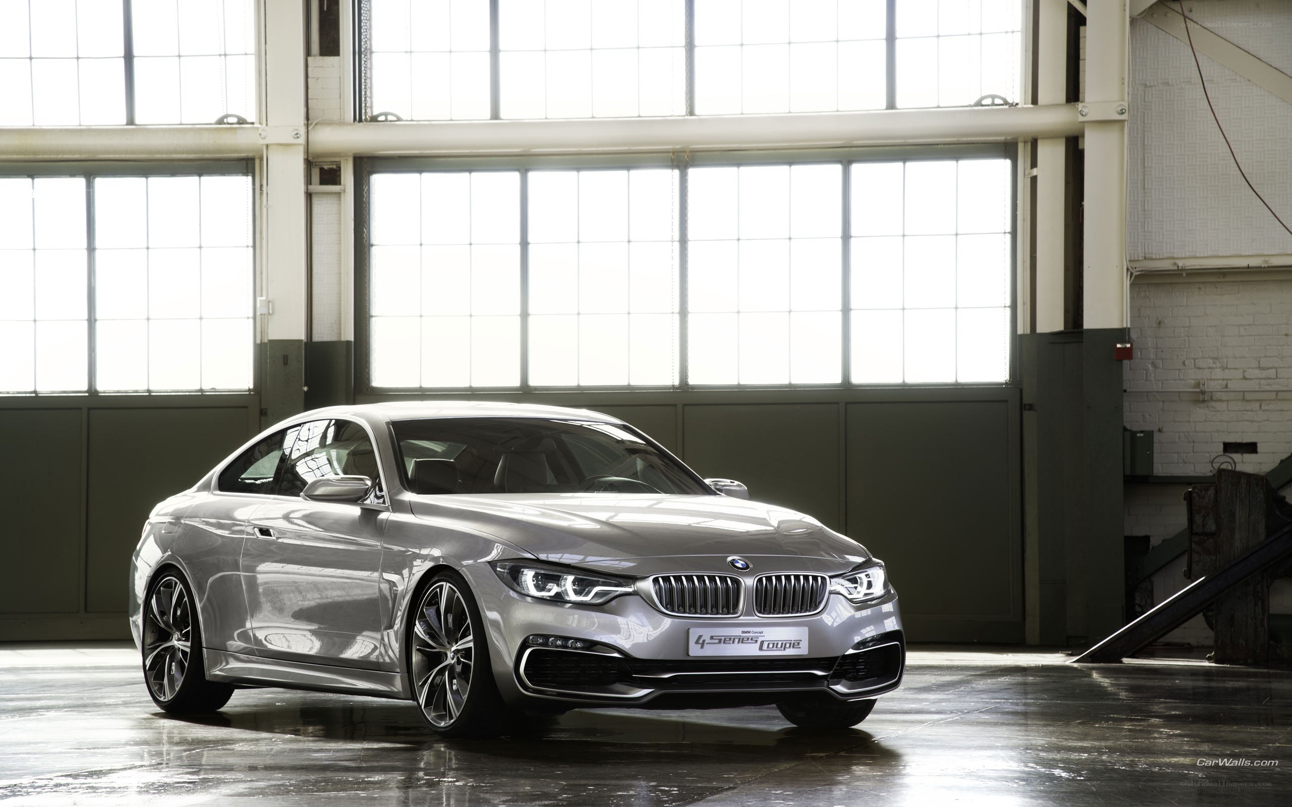 Silver BMW 4 Series Coupe