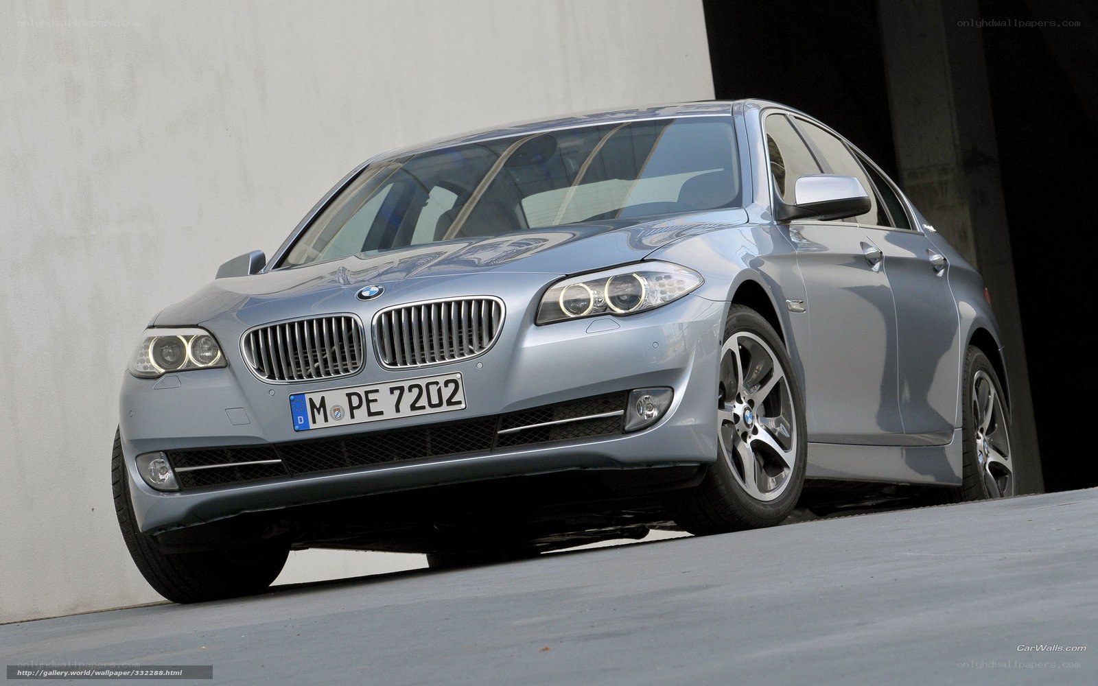 silver bmw 5 series sedan
