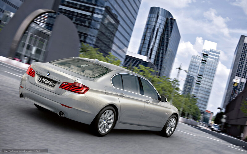 Silver BMW 5-series