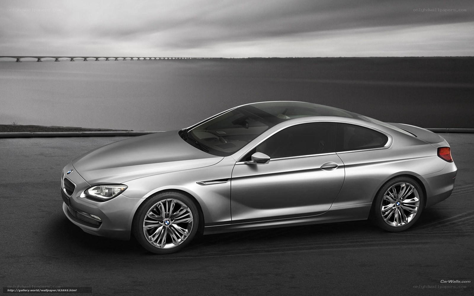 Silver BMW 6 Series Coupe