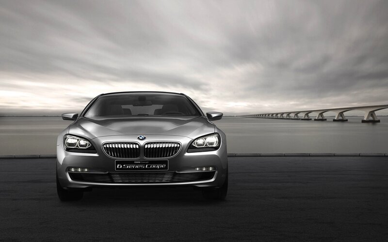 Silver BMW 6 Series Coupe — Gray, Dramatic, Photograph, Car, Bridge