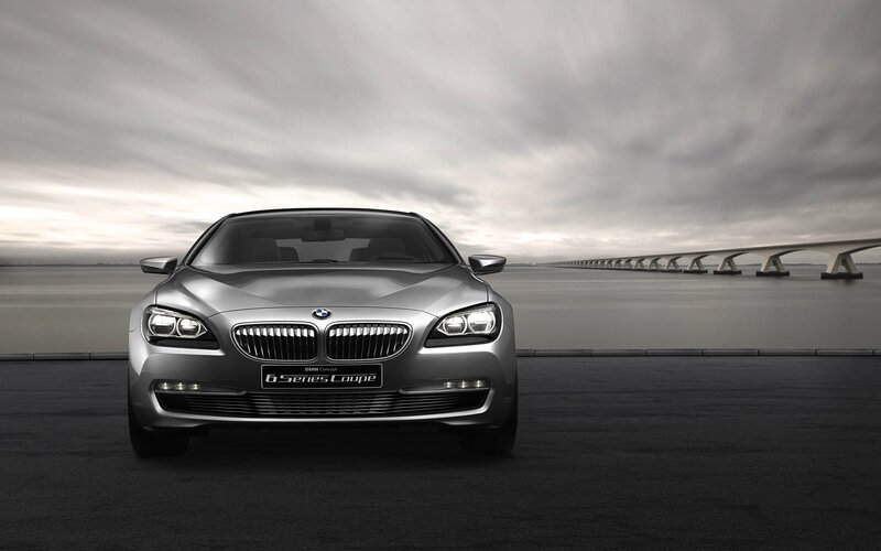 Silver BMW 6 Series Coupe — Gray, Dramatic, Photograph, Car