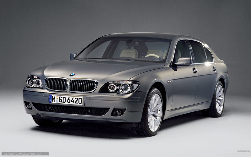 Silver BMW 7-series — Gray, Neutral, Photograph