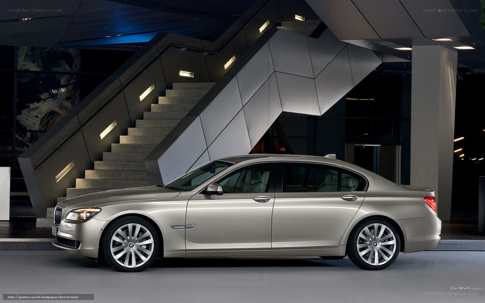 silver bmw 7 series sedan