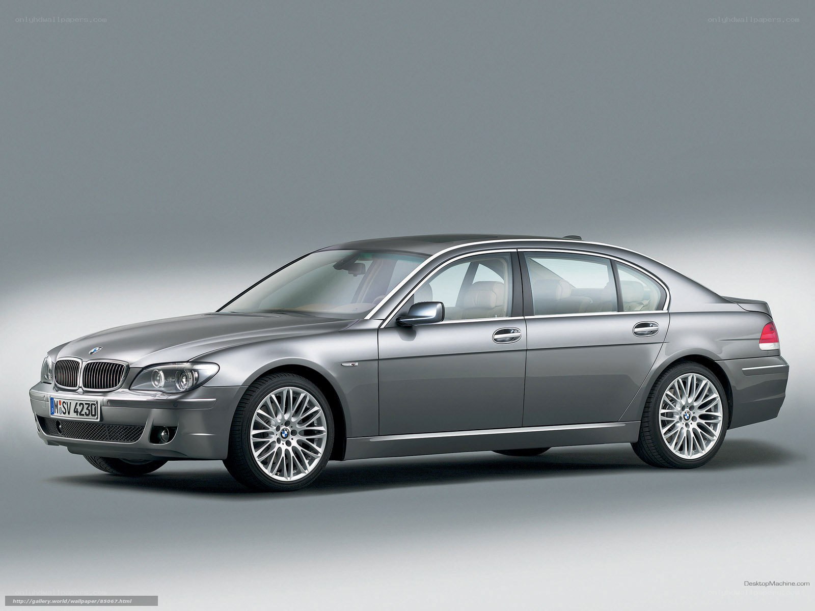 silver bmw 7-series sedan