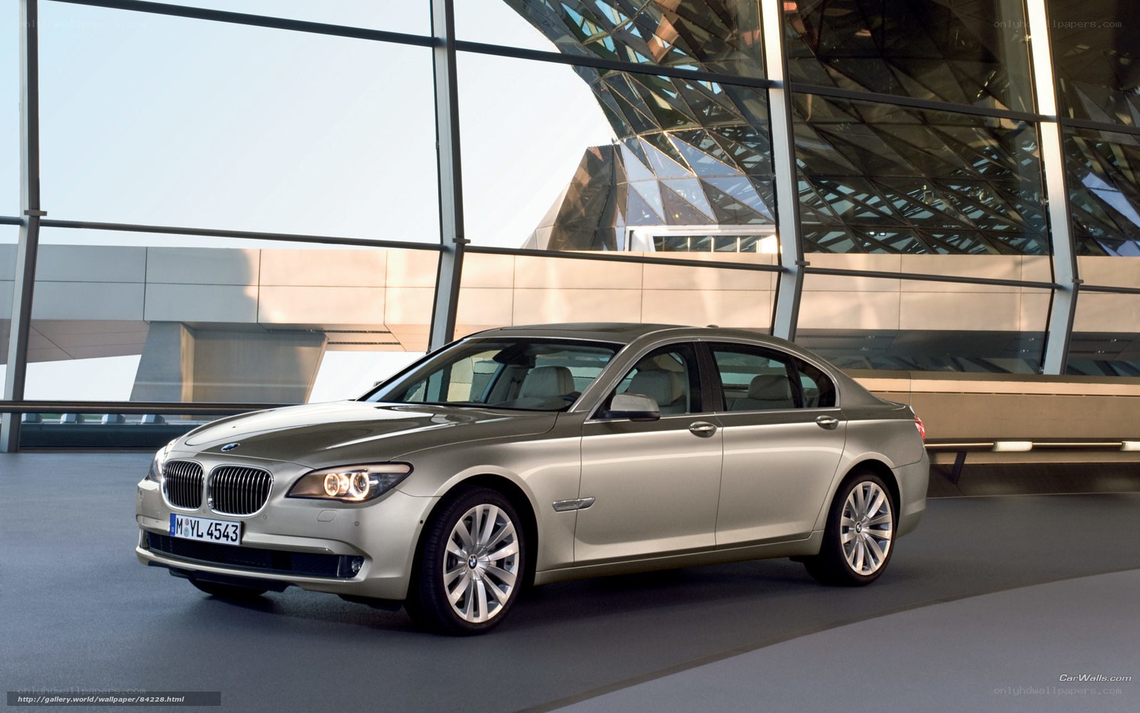 Silver BMW 7 Series sedan