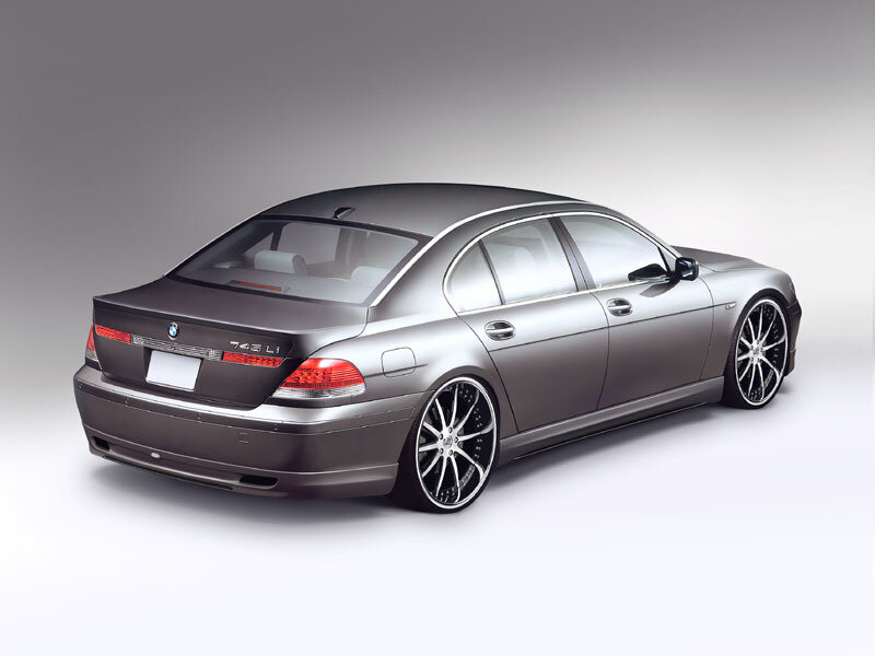 silver bmw 743 li sedan